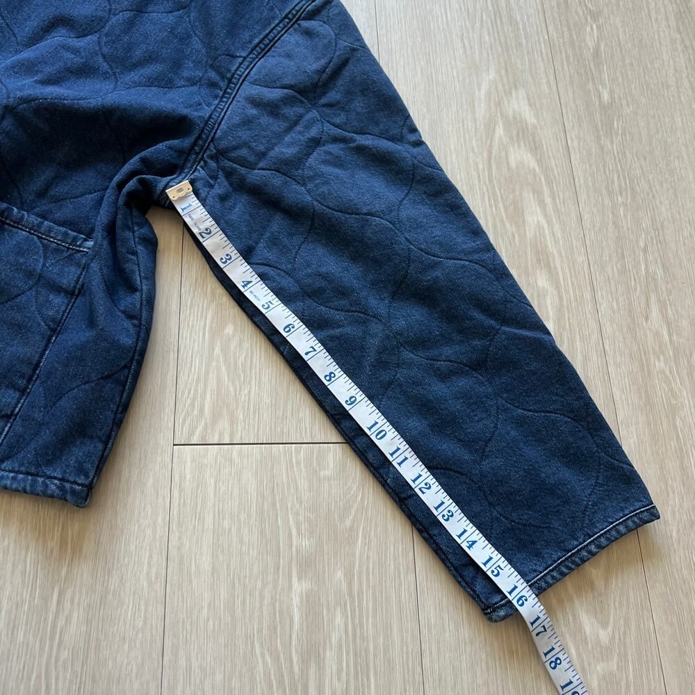 Madewell Quilted Denim Jacket Womens XXL Blue Boxy Fit - Picture 9 of 11